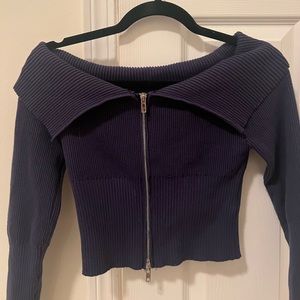 off shoulder sweater